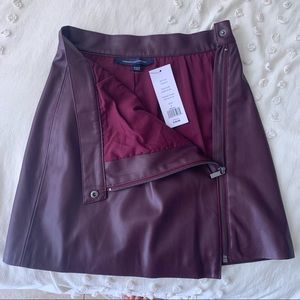 NWT French Connection Arianna Pu Mini Skirt